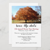 商談のお金の木のイベントの招待状 セーブザデート (正面/裏面)