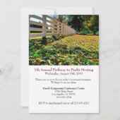 商談の企業のなイベントの招待状 セーブザデート (正面)