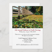 商談の企業のなイベントの招待状 セーブザデート (正面/裏面)