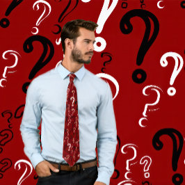 問動揺して題タイ – 白、黒、マロー ネクタイ