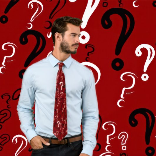 問動揺して題タイ – 白、黒、マロー ネクタイ