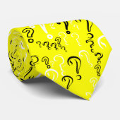 問動揺して題タイ – 白、黒、黄 ネクタイ (ロール)