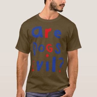 問題おもしろいは犬の悪のグラフィック Tシャツ