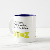 問題おもしろい数 ツートーンマグカップ (正面左)