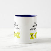 問題おもしろい数 ツートーンマグカップ (中央)