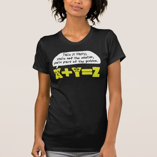 問題おもしろい数 Tシャツ (正面)