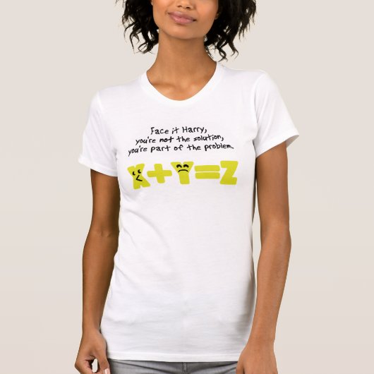 問題おもしろい数 Tシャツ (正面)