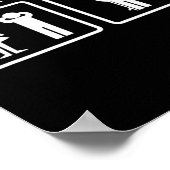 問題おもしろい解決魚釣り ポスター (角)