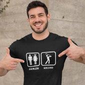 問題が解決されたゴルフ Tシャツ