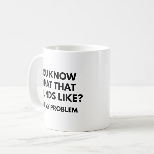 問題ではない コーヒーマグカップ (正面左)