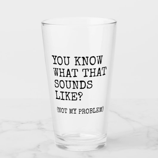 問題ではない タンブラーグラス (正面)