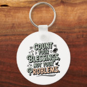 問題ではなく恵みを数える キーホルダー (正面)