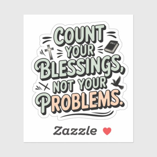 問題ではなく恵みを数える シール (シート)