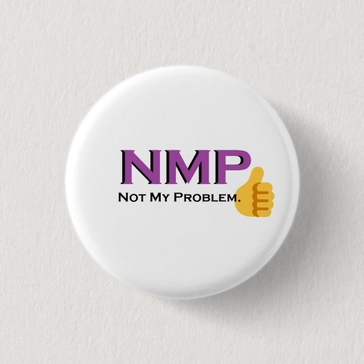 問題ない!ボタン 缶バッジ (正面)