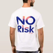 問題なし 面白い 赤 タイポグラフィー Tシャツ (裏面)