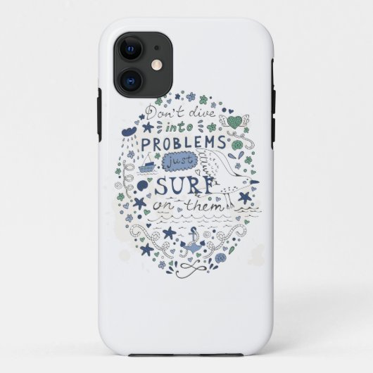 問題にちょうどサーフしますそれらで潜らないで下さい Case-Mate iPhoneケース (裏面)