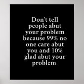 問題について人に伝えない" はっきりした - ポスター (正面)