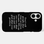 問題について人に伝えない" はっきりした - Case-Mate iPhoneケース (裏面 (横))