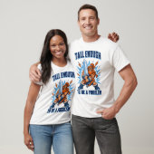 問題になるほど背が高い 短身王のユーモア Tシャツ (ユニセックス)