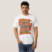 問題に対するサブスクリプションをキャンセルする Tシャツ (正面フル)