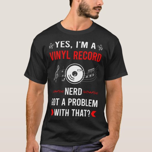 問題のあるビニールレコード レコード Tシャツ (正面)