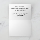 問題のある時刻のグリーティングカード カード (内部)