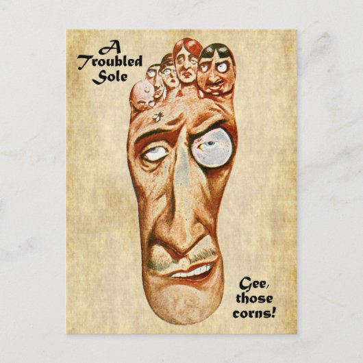 問題のある靴底 ポストカード (正面)