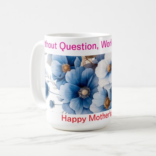 問題のない世界マ最高のマ・マグ コーヒーマグカップ (正面左)