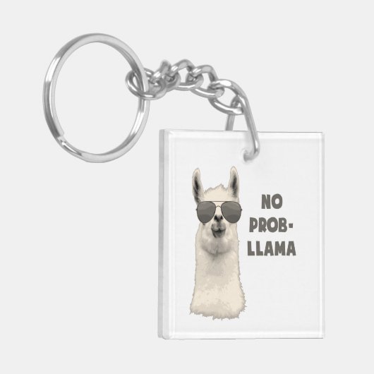 問題のラマ無し キーホルダー (正面左)