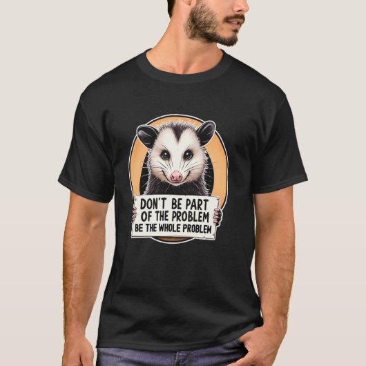 問題の一部ではないOpossumミームPossum男性 Tシャツ (正面)