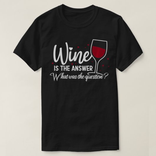 問題の勝敗は酒だおもしろい Tシャツ (デザイン正面)