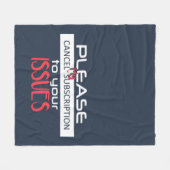 問題の友だちに対するサブスクリプションを取最高のり消す フリースブランケット (正面(横))