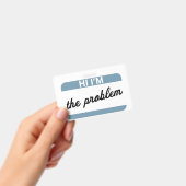 問題の名前のタグ バッジ (手持ち)