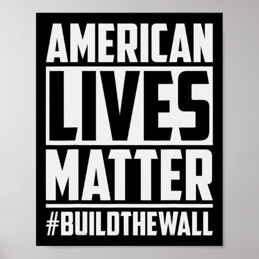 問題の核心 #buildthewall トランプ USA 2020 デザイン ポスター (正面)