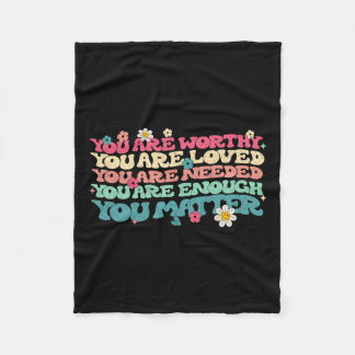 問題の親切は親切にグルーヴなメンタルヘルス戦争 フリースブランケット