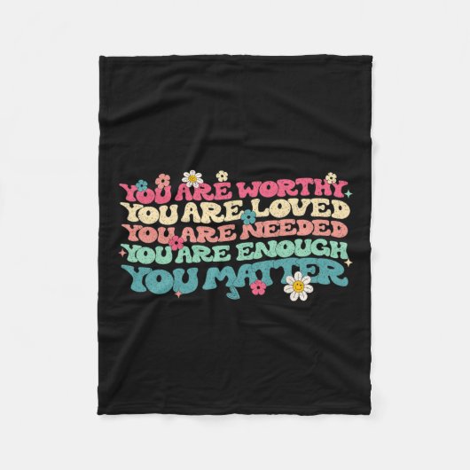 問題の親切は親切にグルーヴなメンタルヘルス戦争 フリースブランケット (正面)