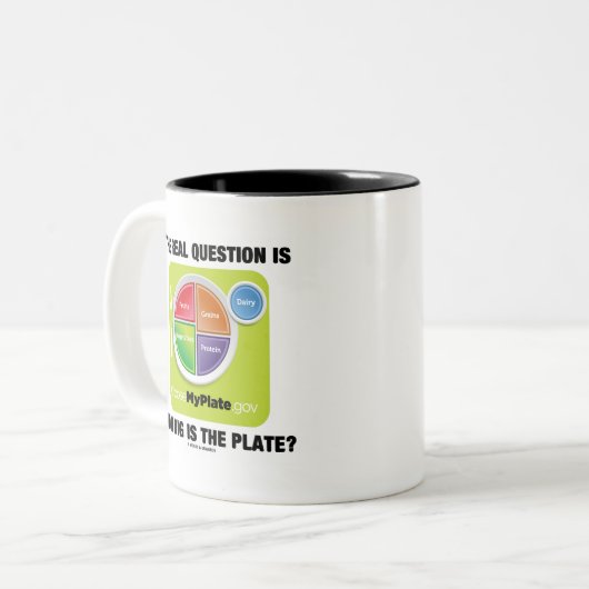 問題は実在プレートの大きさか? ツートーンマグカップ (正面左)