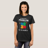 問題もしは得ジグソーパズルで解決する Tシャツ (正面フル)