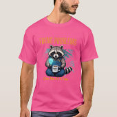 問題を修正する一足一足 – Cute Raccoon M Tシャツ (正面)