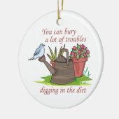 問題を埋める セラミックオーナメント (左)