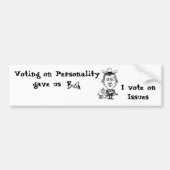 問題を投票して下さい バンパーステッカー (正面)