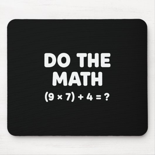 問題を解く 数学をやろう 67 ミーム おもしろ 先生 マウスパッド (正面)