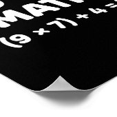 問題を解く 計算する 67 ミーム おもしろ 先生 ポスター (角)