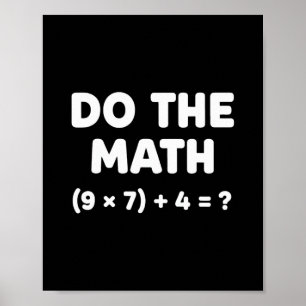 問題を解く 計算する 67 ミーム おもしろ 先生 ポスター