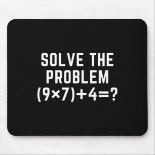 問題を解く 67 ミーム シックス セブン 数学教師 E マウスパッド