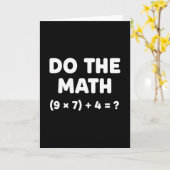 問題を解け 数学をしろ 67 ミーム 面白い先生 カード (黄色い花)