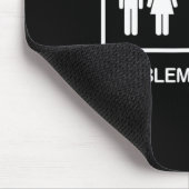 問題を解決したプおもしろいールビリヤード選手Tシャツ マウスパッド (コーナー)