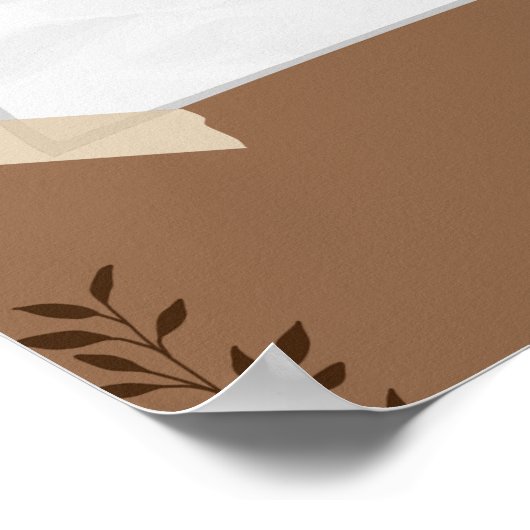 問題を解決するアラビア語の英語引用文プリント ポスター (角)