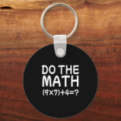 問題を解決せよ 数学をやれ 67 メモ おもしろ 教師 キーホルダー (正面)