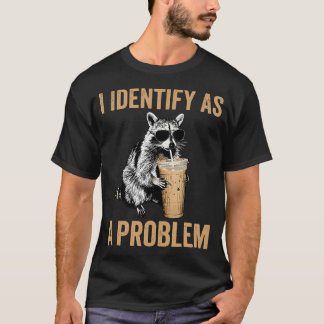 問題アライグマと自己認識 アイス Tシャツ